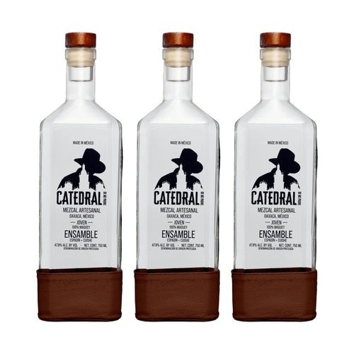 Catedral Mezcal Ensamble Cuishe + Espadín 750ml 3 Pack