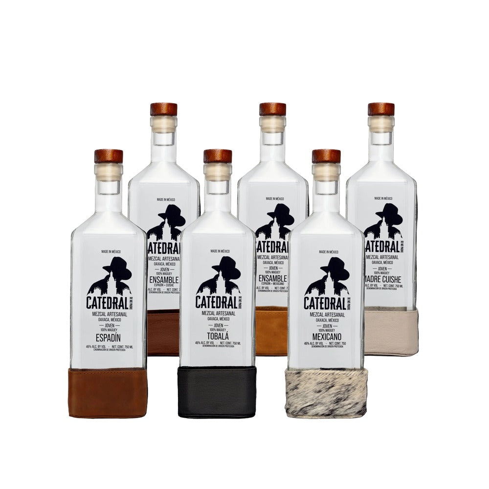 Catedral Mezcal Rainbow Pack 750ml – Espadín, Tobalá, Mexicano, Madre Cuishe and two Ensambles